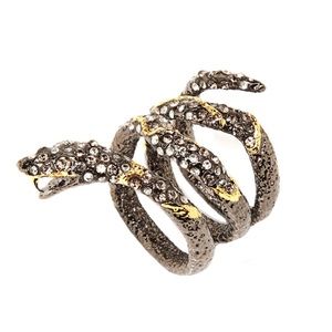 ALEXIS BITTAR • Jardin De Papillon Snake Wrap Ring